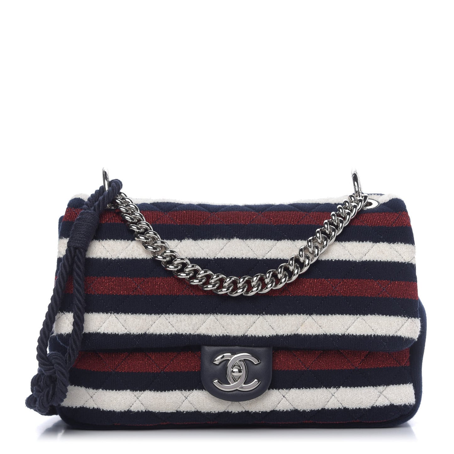 Jersey Felt Quilted Flap Red White Blue