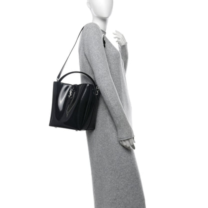 Saint Laurent Patent Calfskin Le 37 Bucket Bag Black 2 of 12