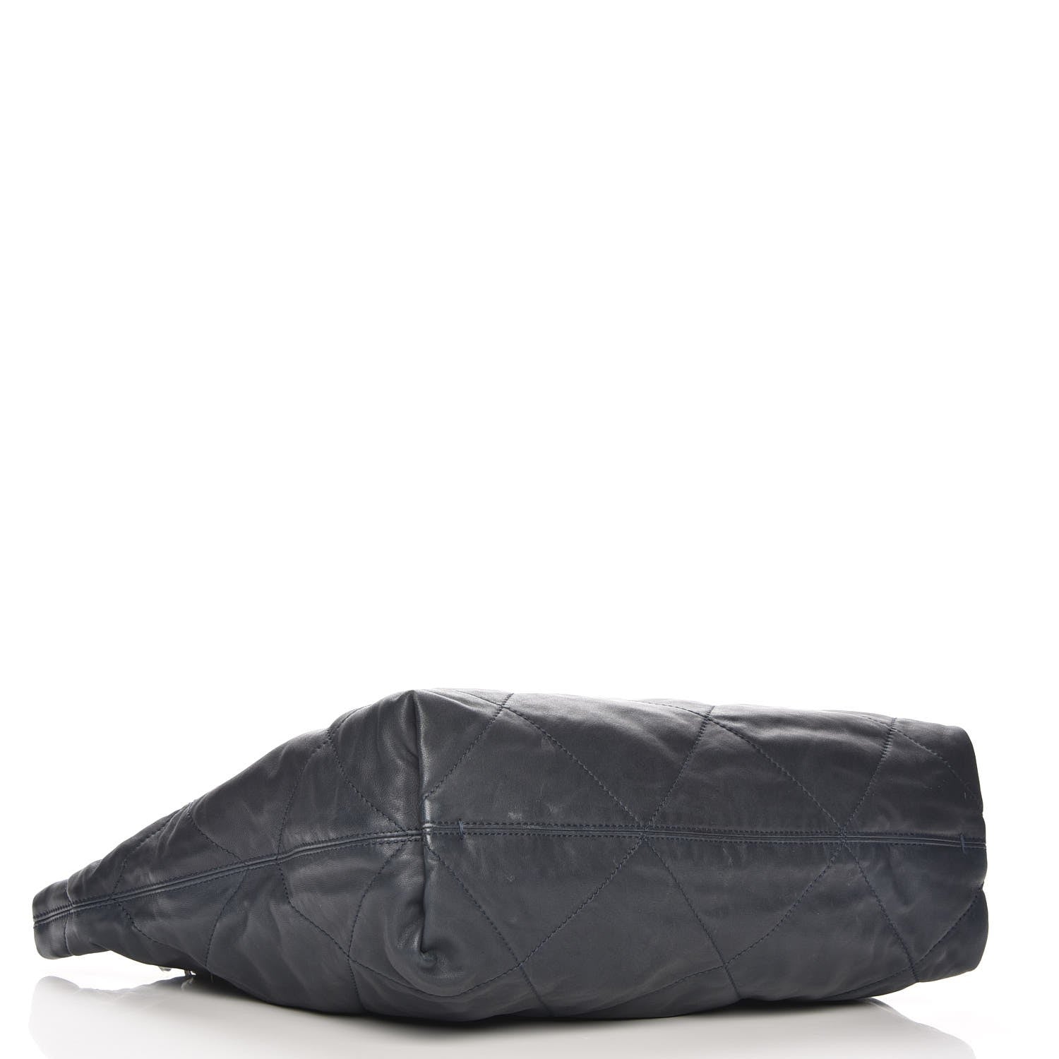 Lanvin Lambskin Quilted Large Amelia Tote Blue 4 of 8