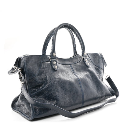 Balenciaga Agneau Giant 21 Silver Hardware Work Bleu Obscur 3 of 10
