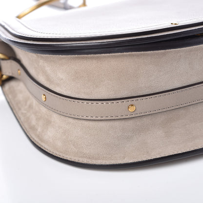 Chloe Calfskin Suede Medium Nile Bracelet Bag Motty Grey 5 of 12