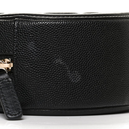 Chanel Caviar Quilted Round Filigree Crossbody Black 9 of 11