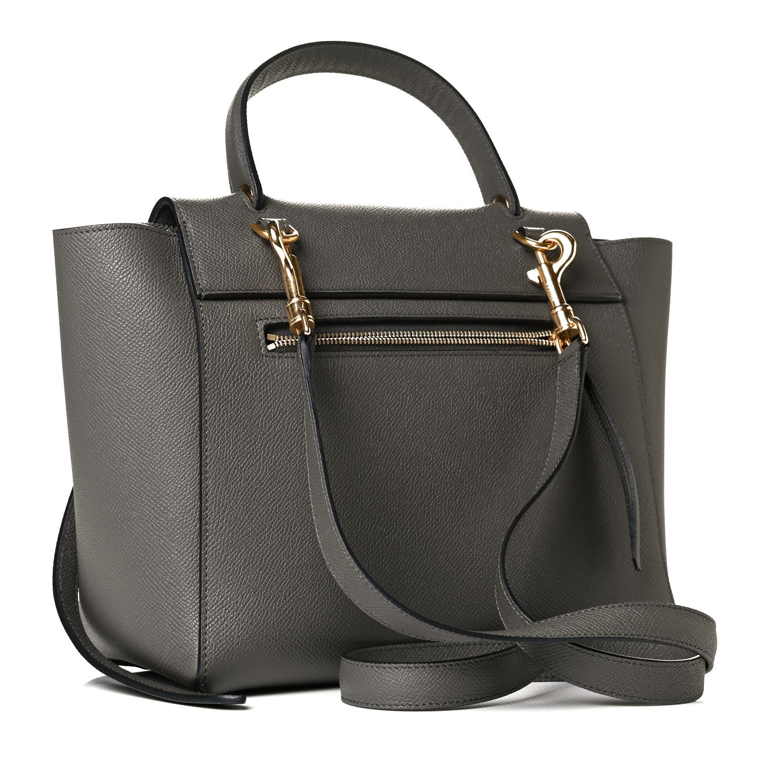 Celine Grained Calfskin Micro Belt Bag Grey 2 of 7