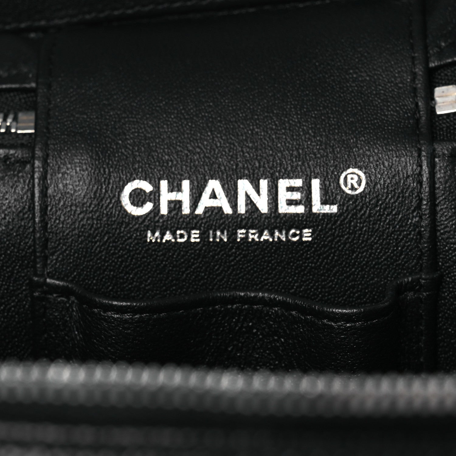Chanel Caviar Quilted Small Top Handle Vanity Case With Chain Black 6 of 10
