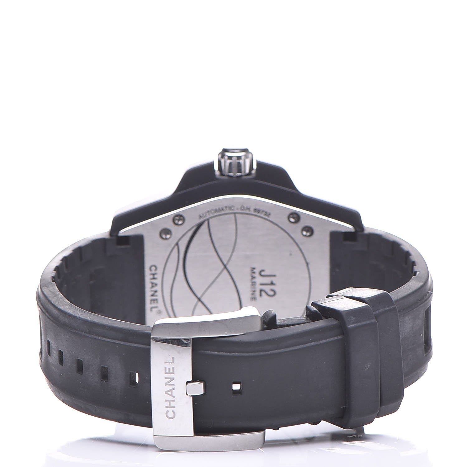 Chanel Stainless Steel Ceramic Rubber 41mm J12 Marine Automatic Watch Black 4 of 10