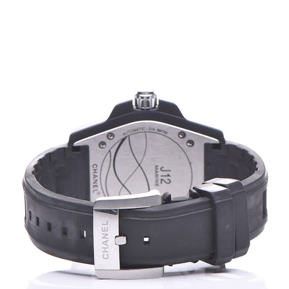 Chanel Stainless Steel Ceramic Rubber 41mm J12 Marine Automatic Watch Black 4 of 10