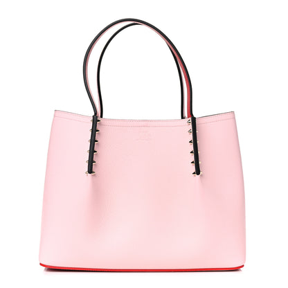 Christian Louboutin Calfskin Spiked Small Cabarock Shopper Tote Poupee 1 of 21