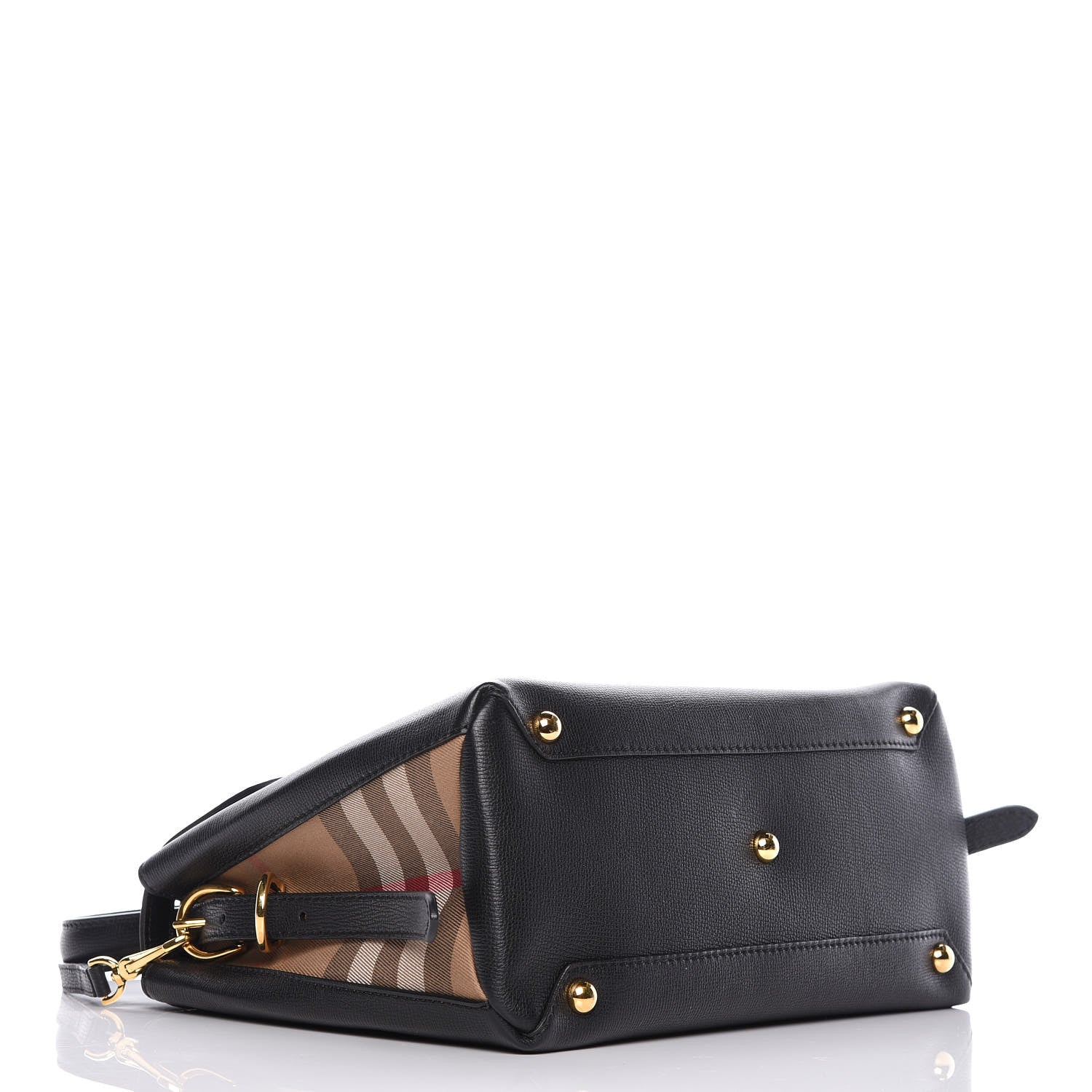 Burberry Derby Calfskin House Check Medium Camberley Black 4 of 11
