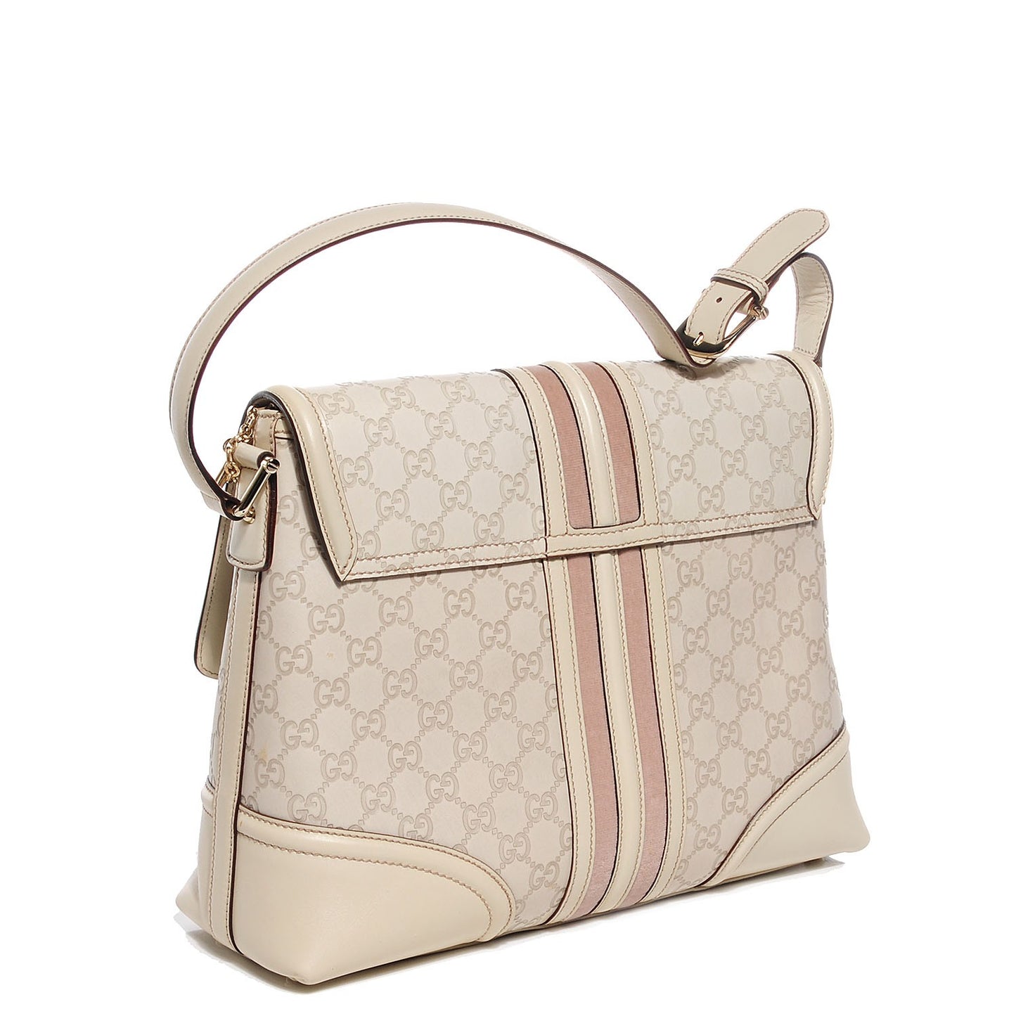 Guccissima Large Treasure Flap Off White