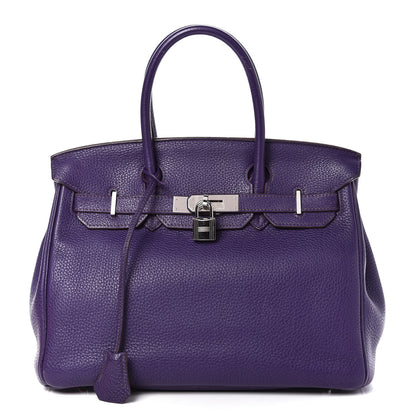 Hermes Togo Birkin 30 Iris 1 of 10