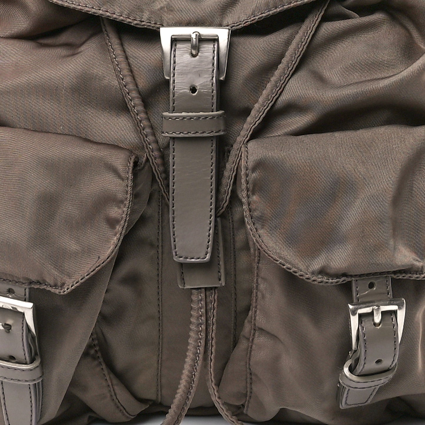 Nylon Vela Small Backpack Fumo