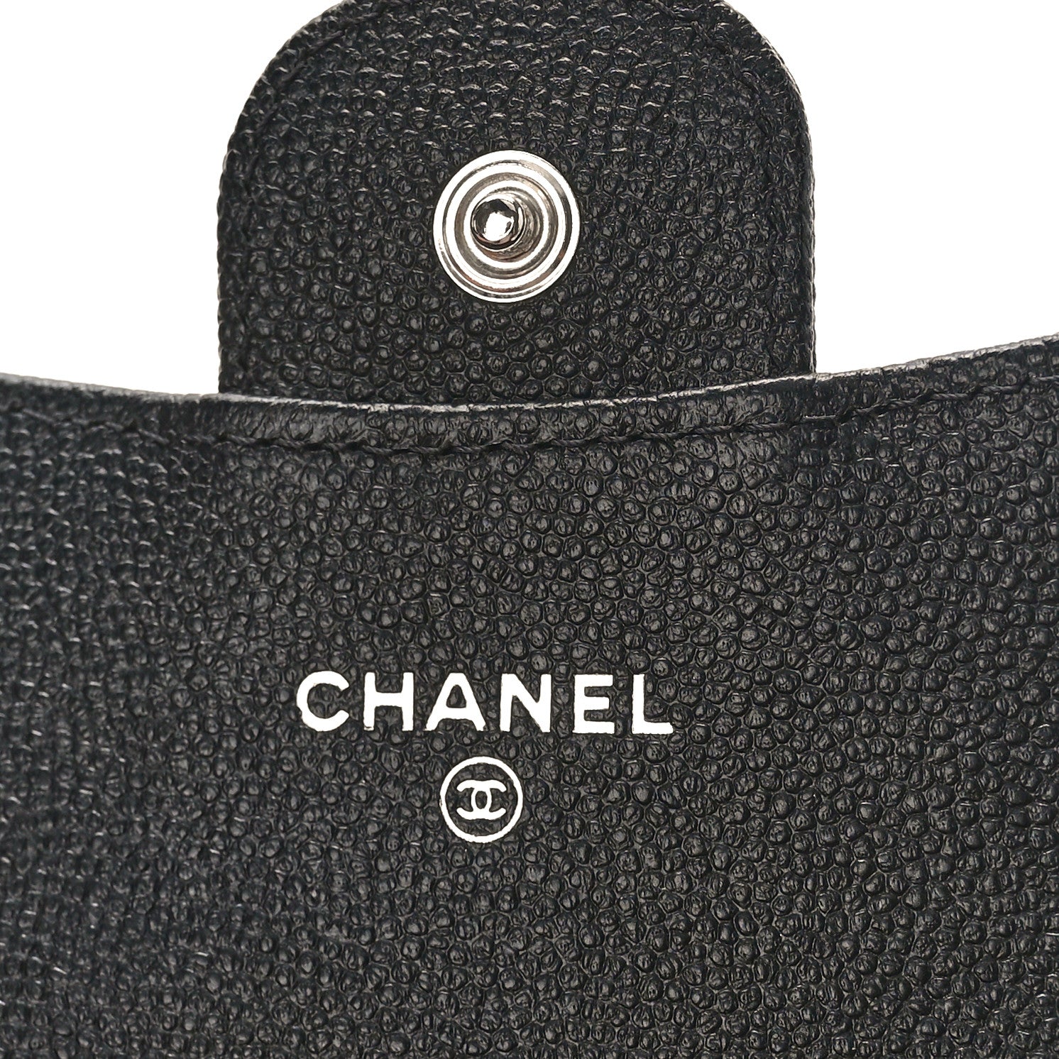 Chanel Caviar Quilted Flap Card Holder Wallet Black 6 of 10