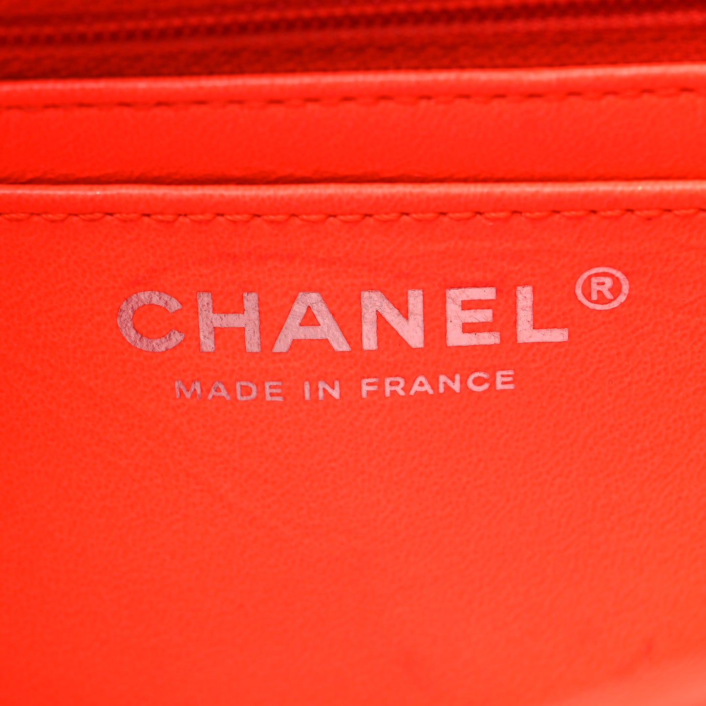 Goatskin Quilted 2.55 Reissue Mini Flap Orange