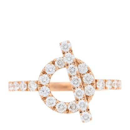 Hermes 18K Rose Gold Diamond Finesse Ring 1 of 5