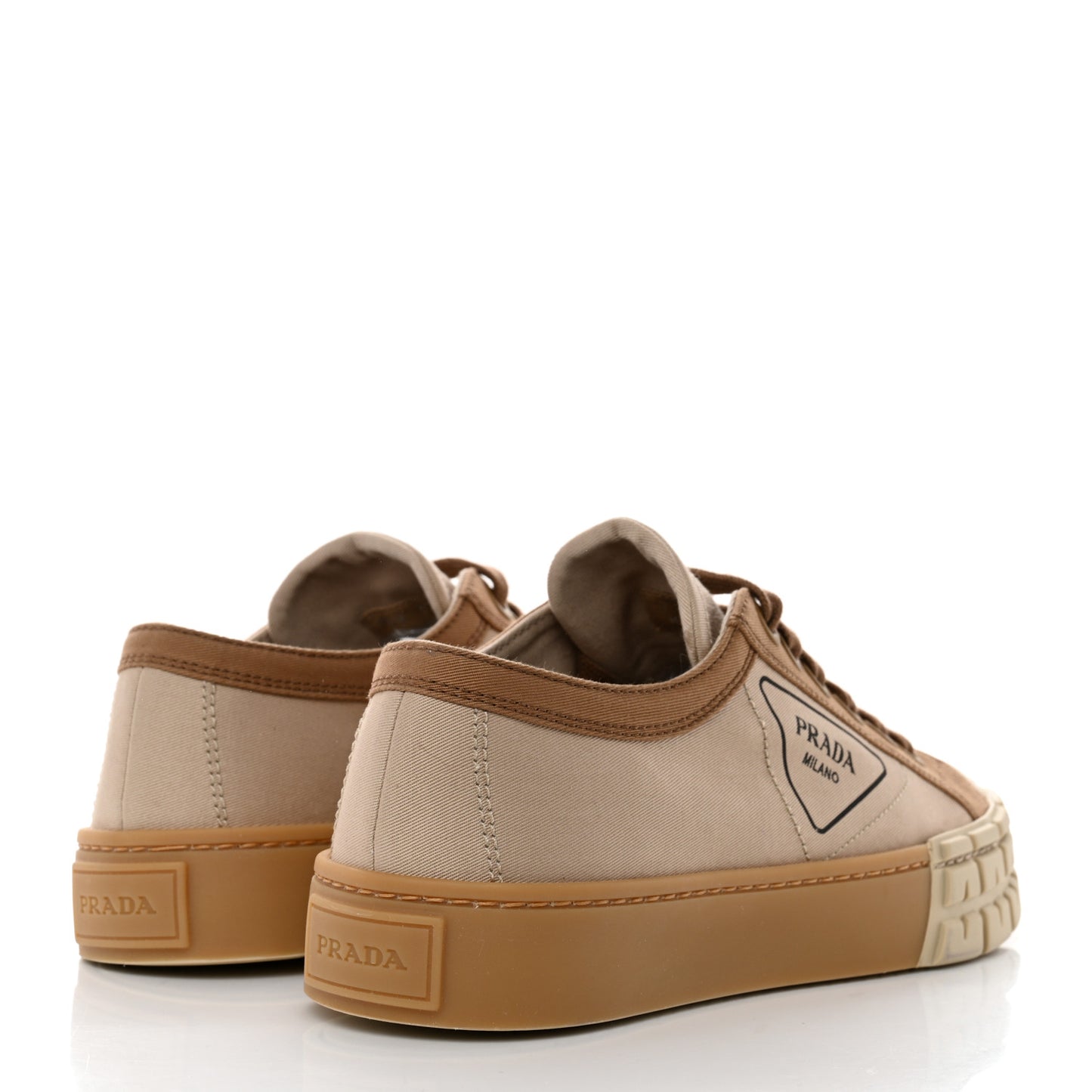 Gabardine Triangle Logo Bi-Color Wheel 35mm Sneakers 37 Corda Kaki
