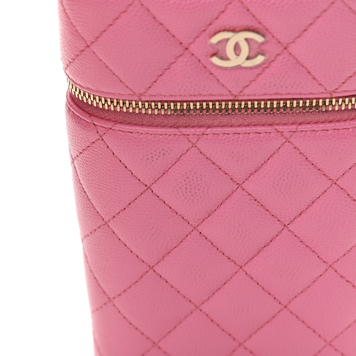 Chanel Caviar Quilted Phone Holder With Chain Pink 13 of 16