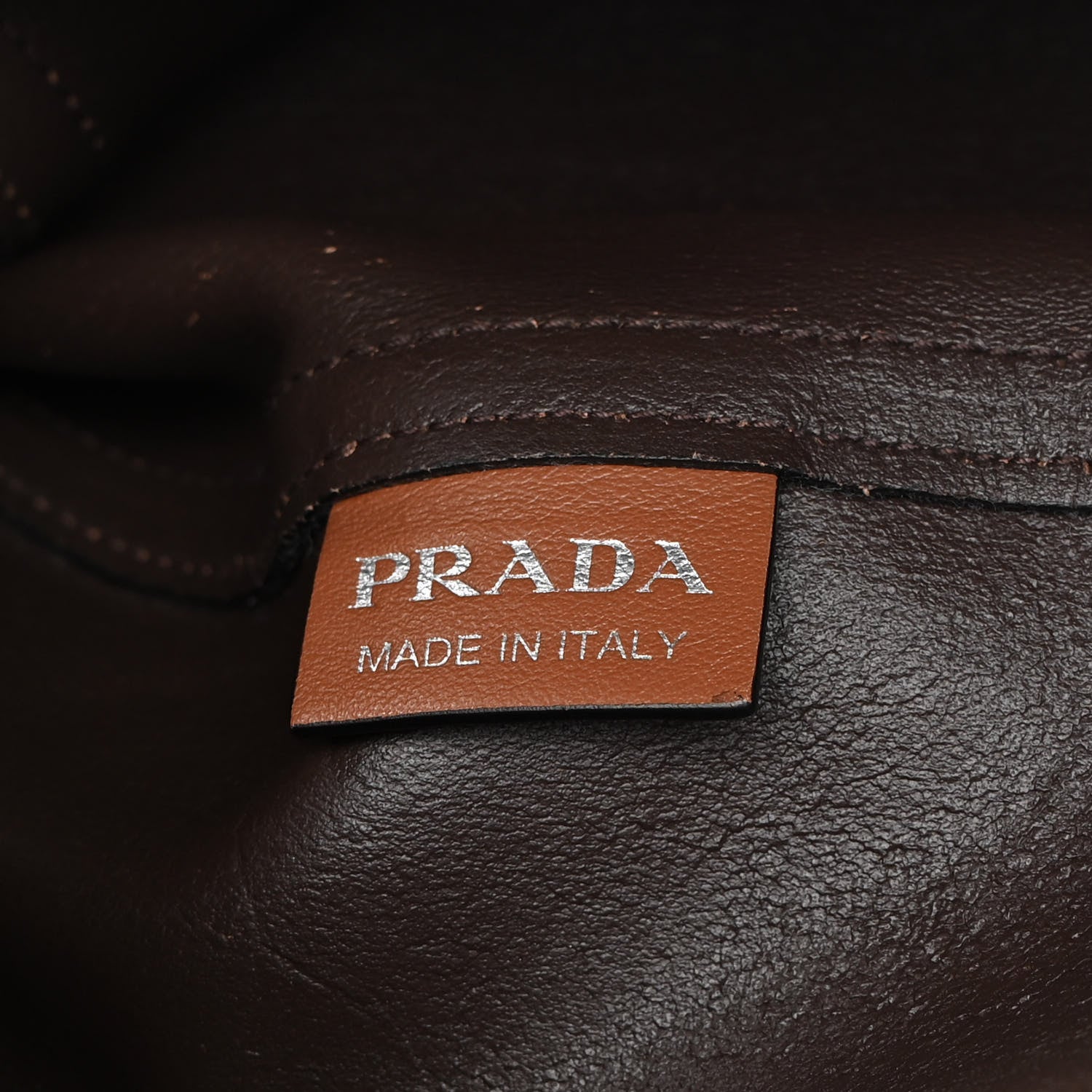 Prada Grace Lux Studded Large Concept Shopper Tote Cognac 7 of 13