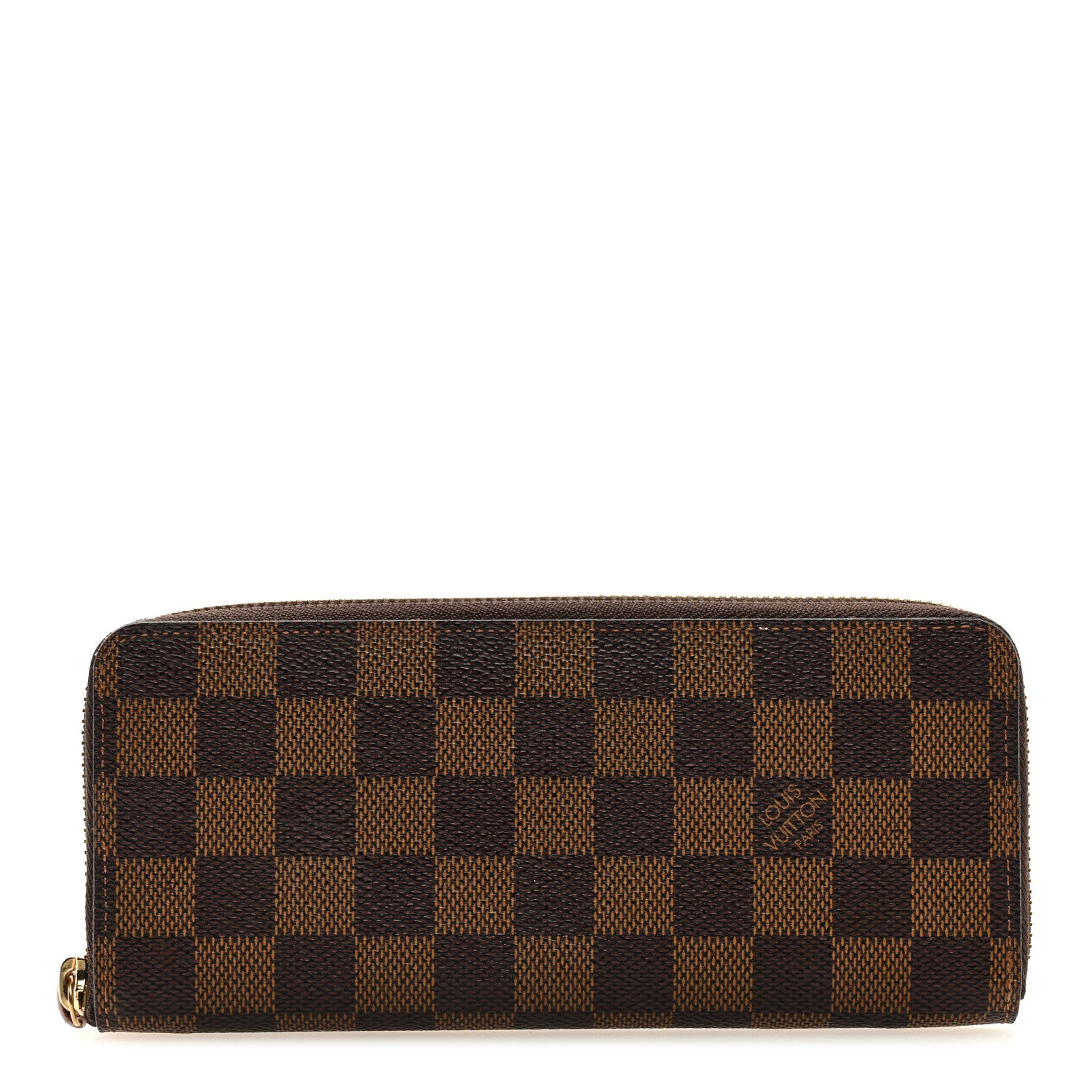 Louis Vuitton Damier Ebene Clemence Wallet Rose Ballerine 1 of 6