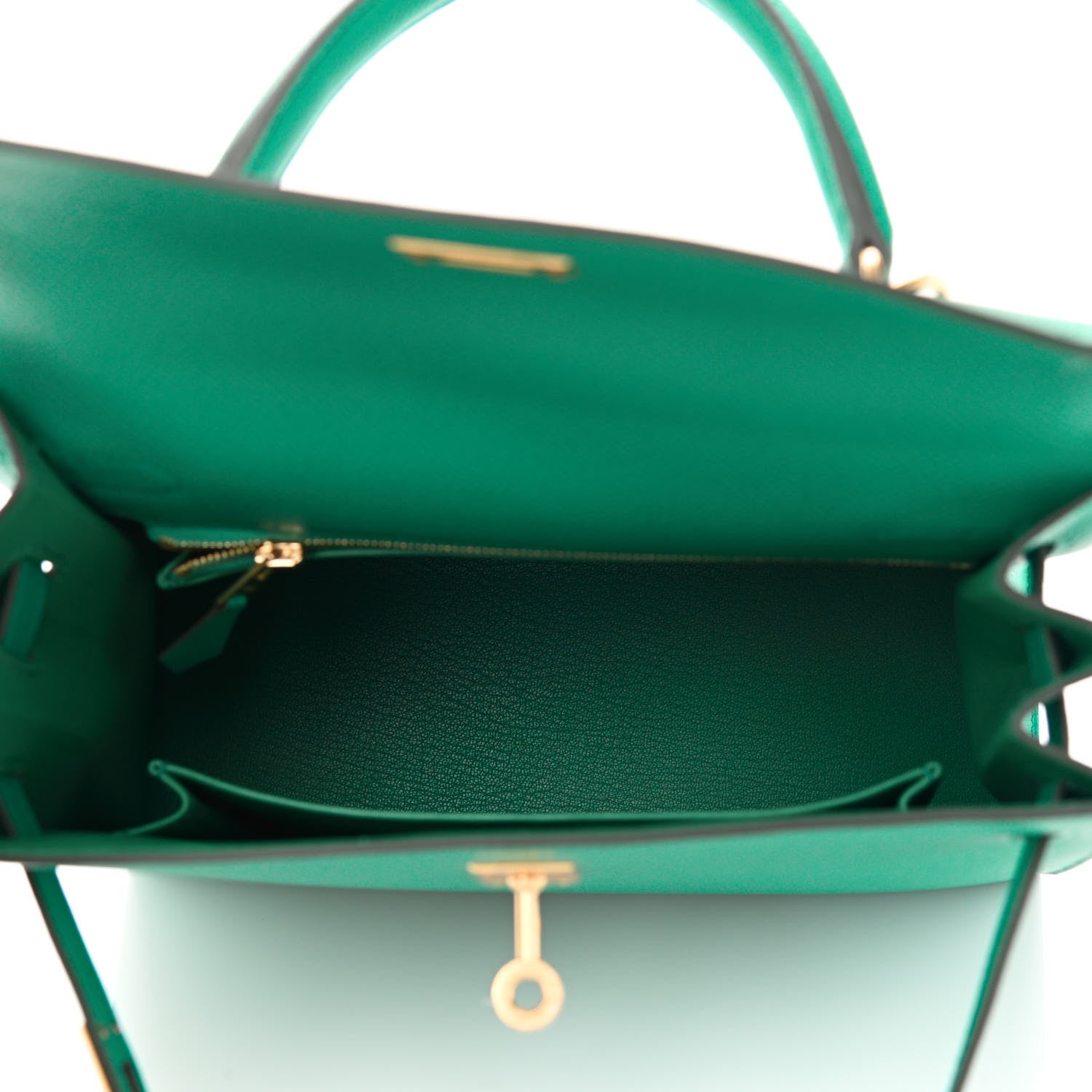 Hermes Epsom Kelly Sellier 25 Vert Jade 5 of 11