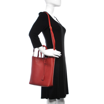 Saint Laurent Calfskin Toy Shopping Tote Rouge Eros 2 of 10