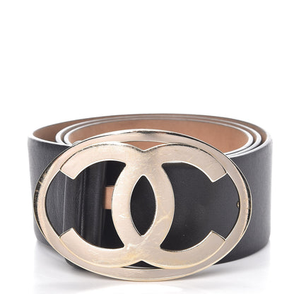 Chanel Calfskin CC Belt 80 32 Black 1 of 8