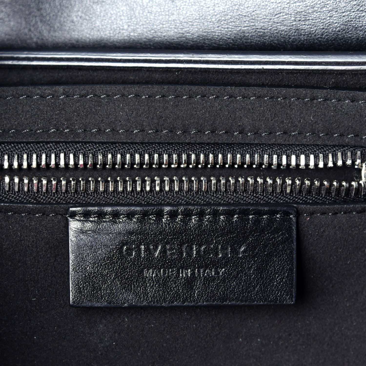 Givenchy Calfskin Bow Cut Chain Wallet Black 6 of 9