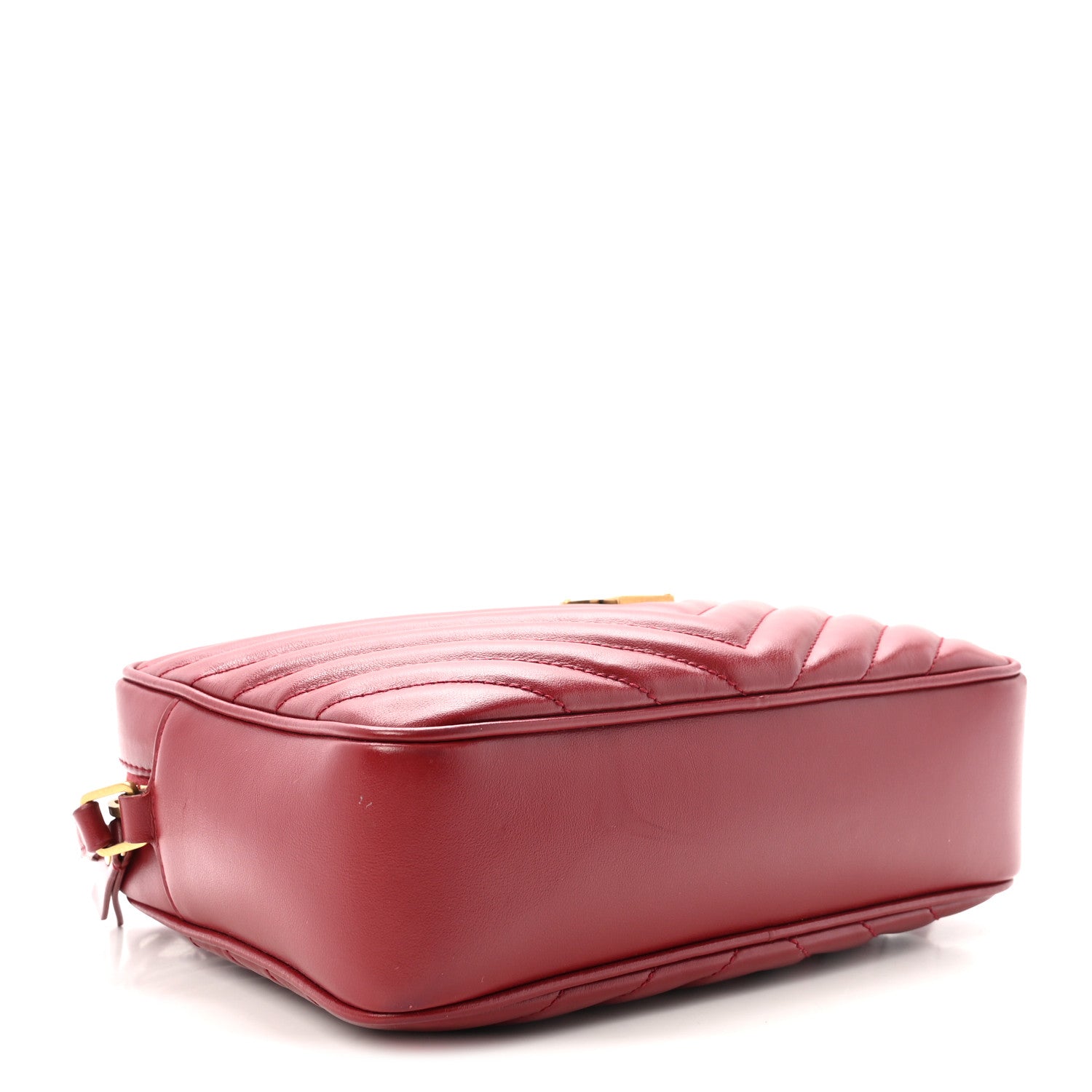 Saint Laurent Calfskin Matelasse Monogram Lou Camera Bag Opyum Red 4 of 10