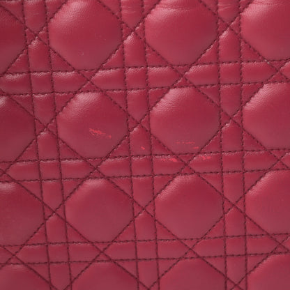 Christian Dior Lambskin Cannage Large Lady Dior Pink 11 of 14