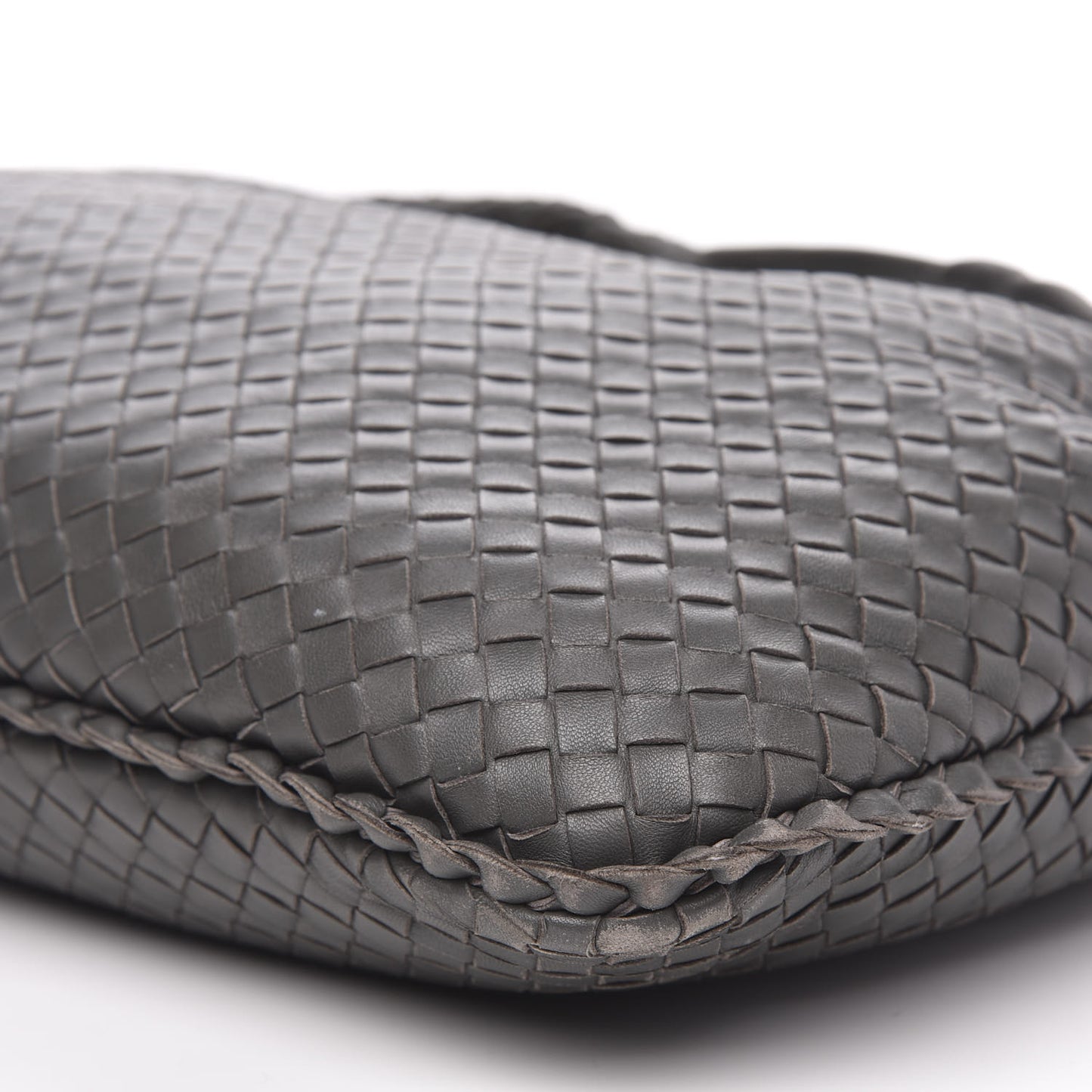 Nappa Intrecciato Large Veneta Hobo Grey