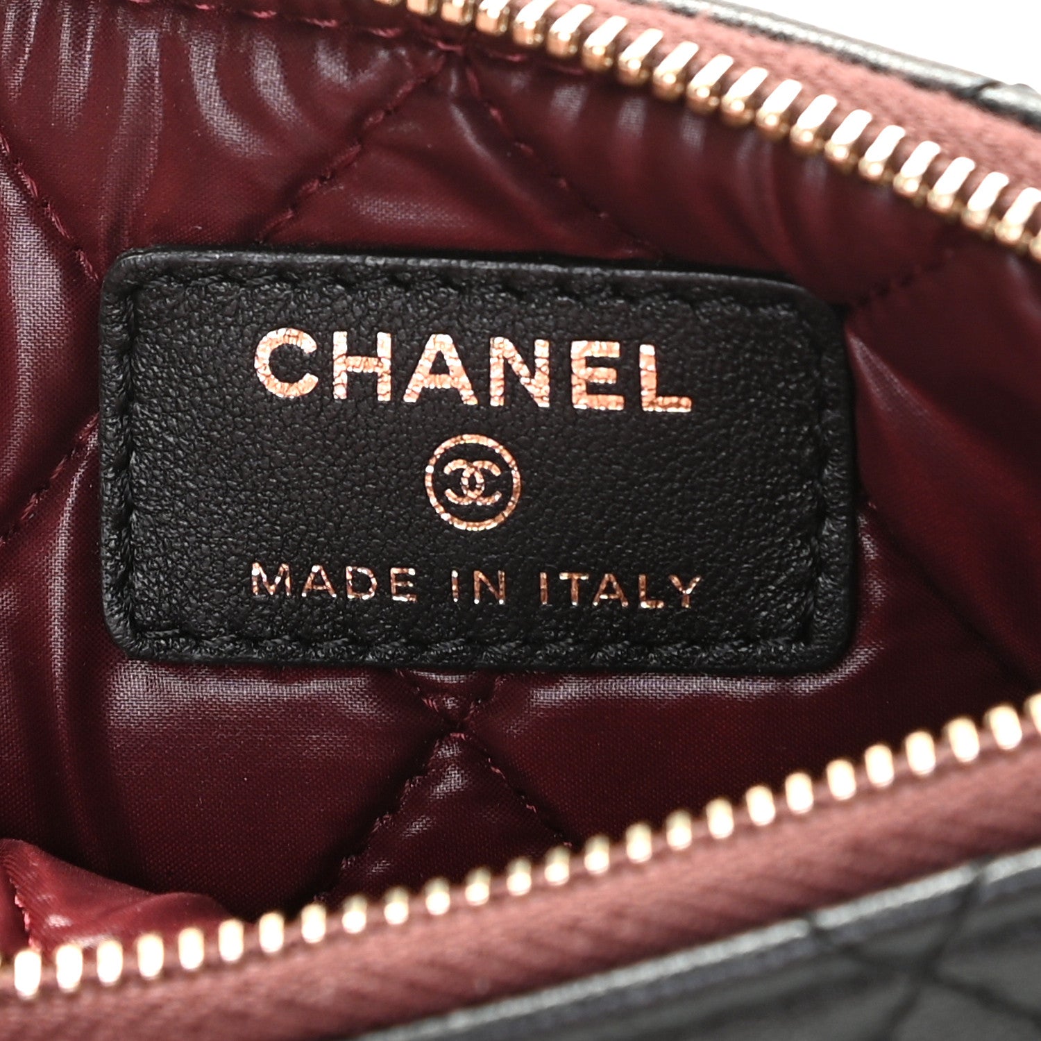 Chanel Lambskin Quilted Small Cosmetic Case Black 8 of 9