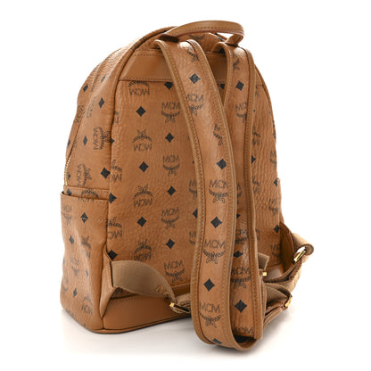 MCM Visetos Studded Small Stark M Backpack Cognac 3 of 14