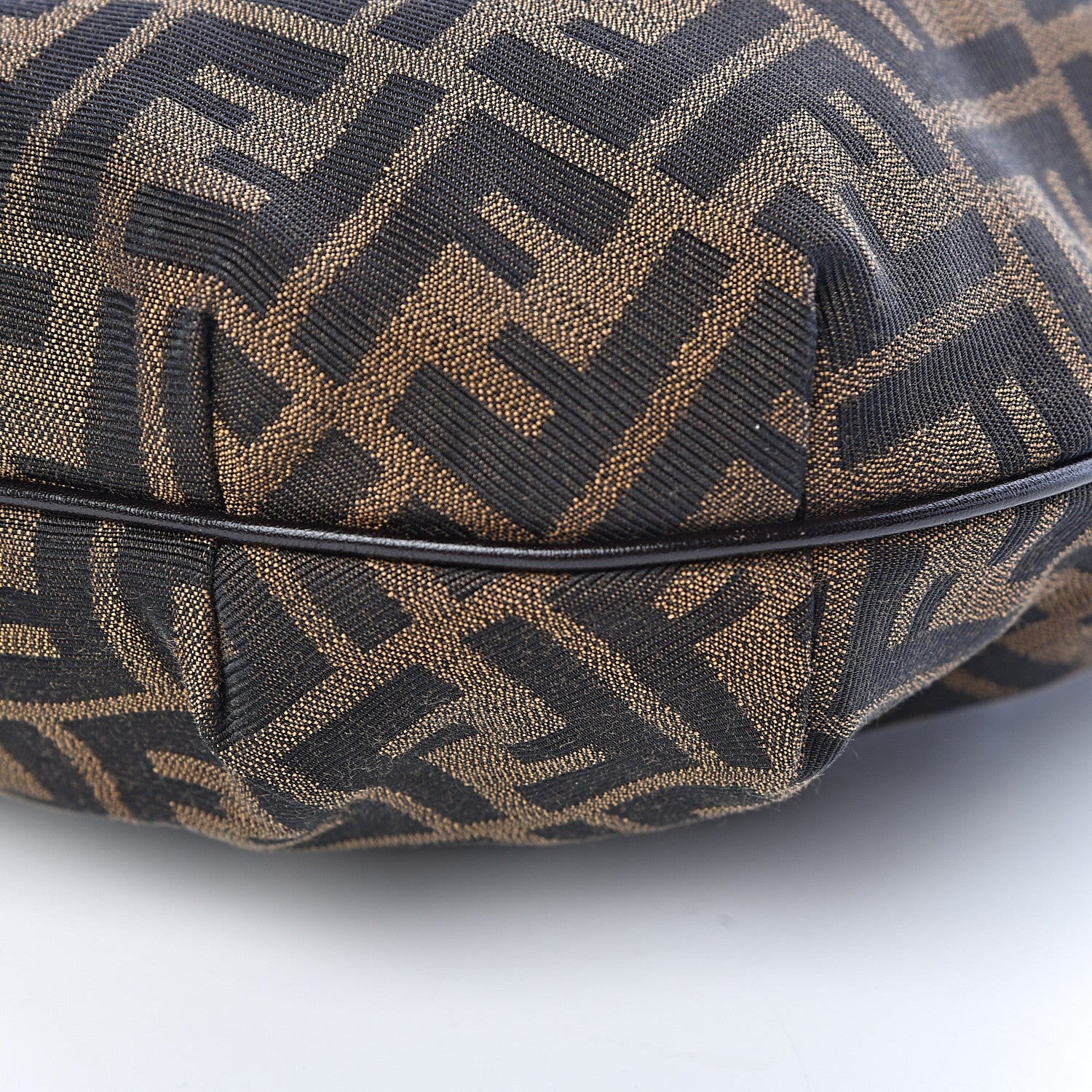 Fendi Zucca Cuoio Lucido Small Chef Hobo Tobacco Moro 11 of 11