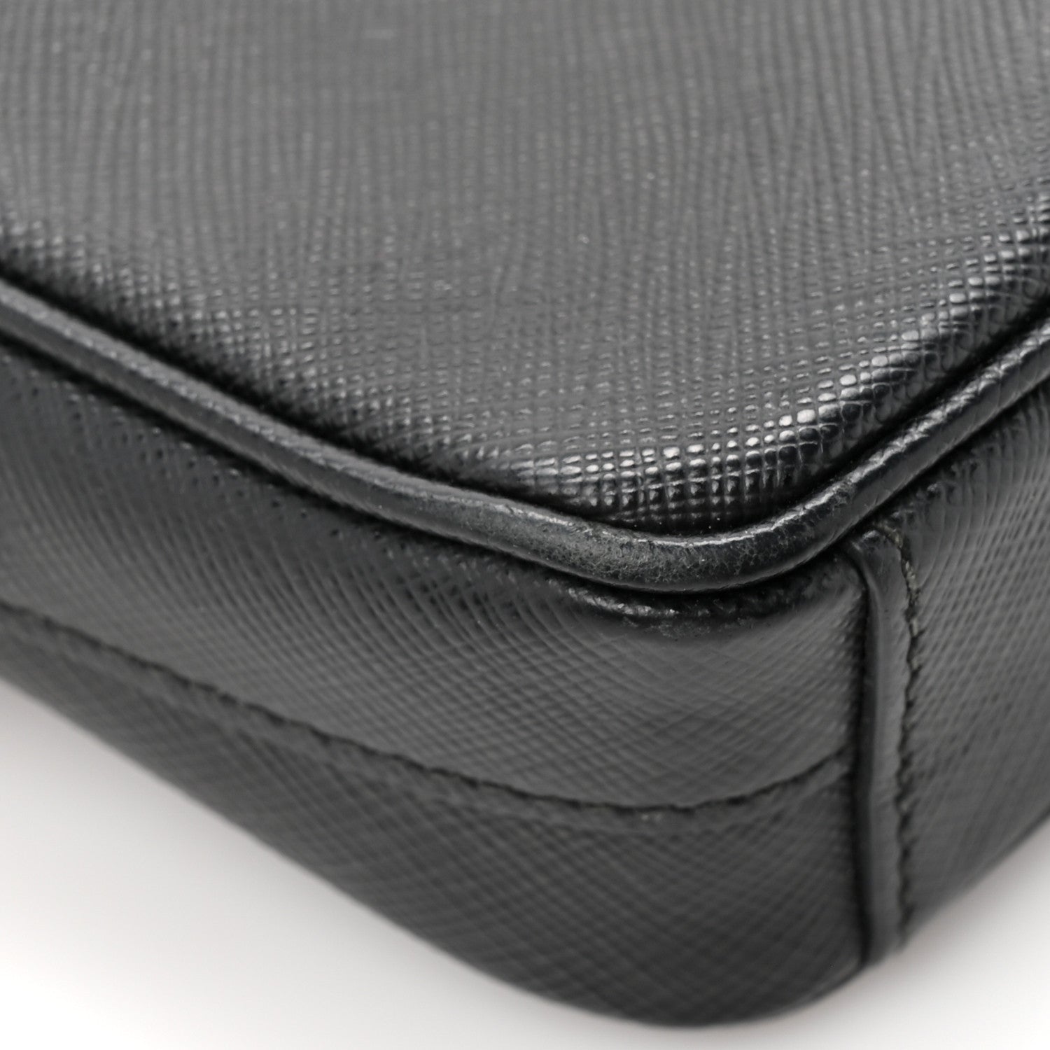 Prada Saffiano Mini Camera Crossbody Bag Black 10 of 13