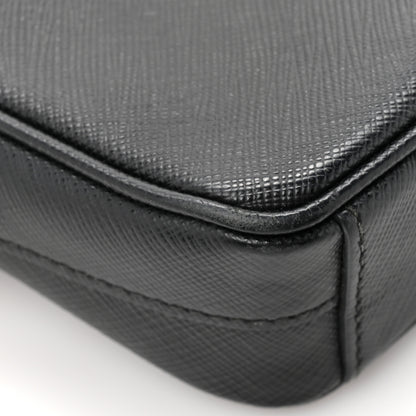 Prada Saffiano Mini Camera Crossbody Bag Black 10 of 13