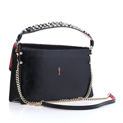 Christian Louboutin Patent Loubiblues Paris Clutch Bag Black 2 of 4