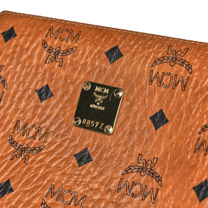 MCM Visetos Small Zip Pouch Cognac 10 of 11