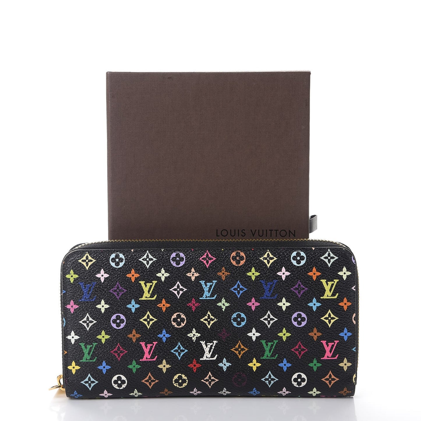 Monogram Multicolor Zippy Wallet Black Violet