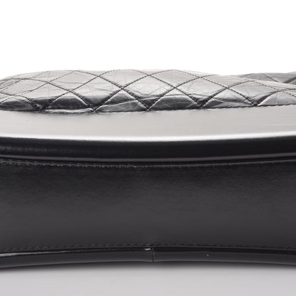 Chanel Aged Calfskin Quilted Large Gabrielle Hobo Black 9 of 11