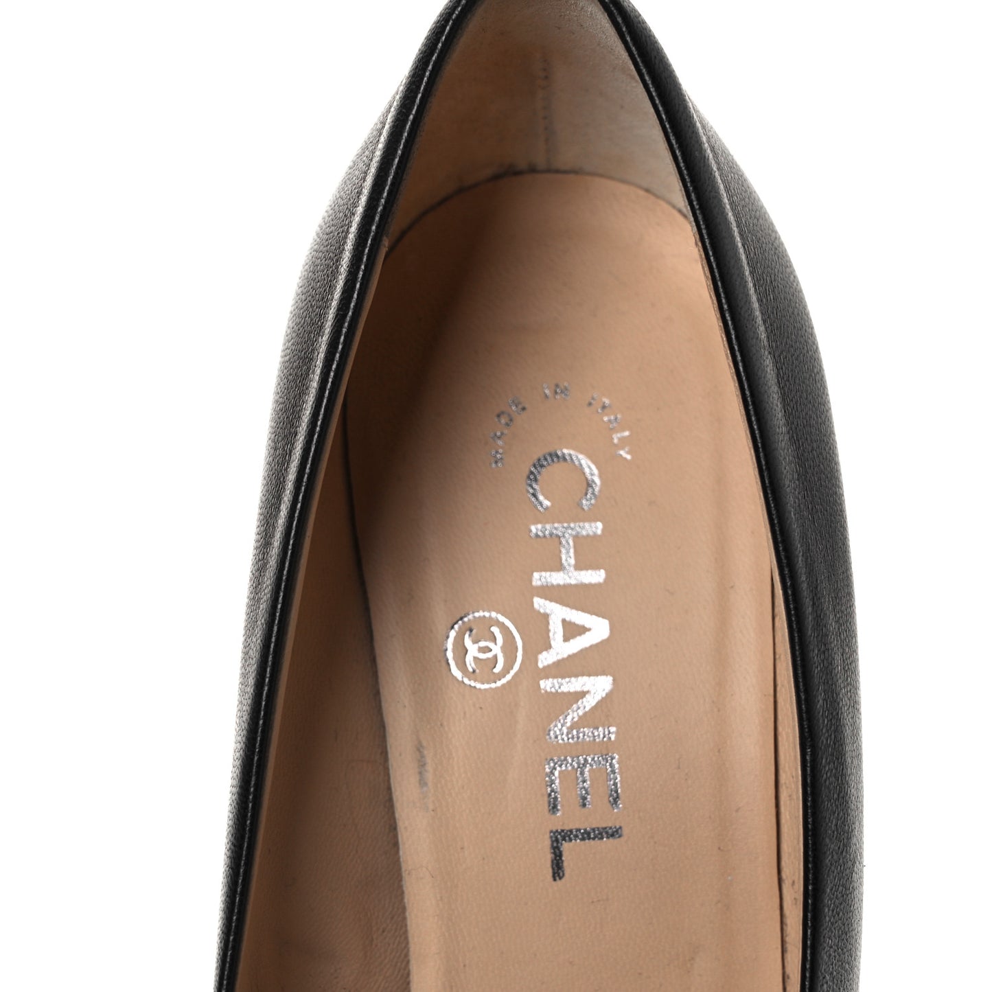 Lambskin Patent CC Cap Toe Platform Quilted Pumps 38.5 Black