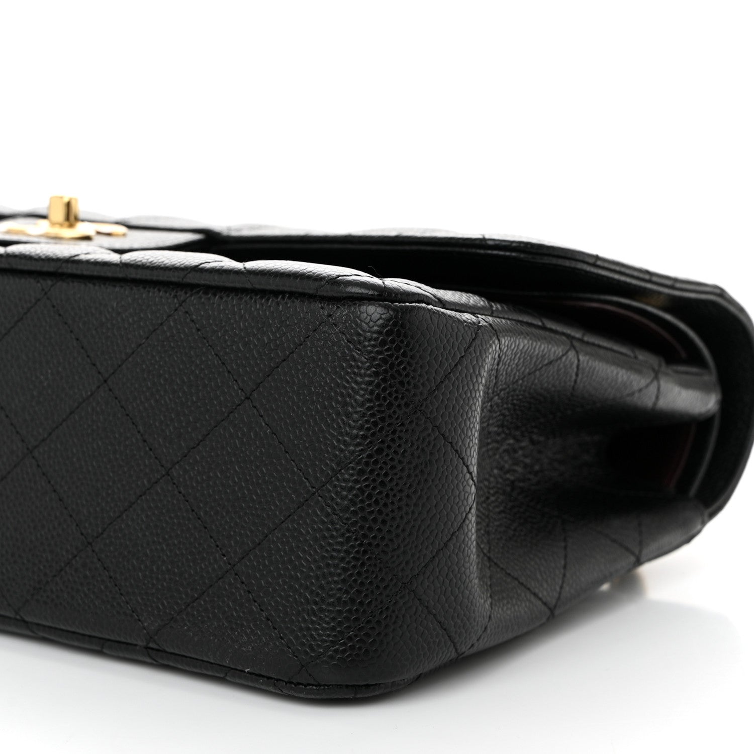 Chanel Caviar Quilted Jumbo Double Flap Black 10 of 12