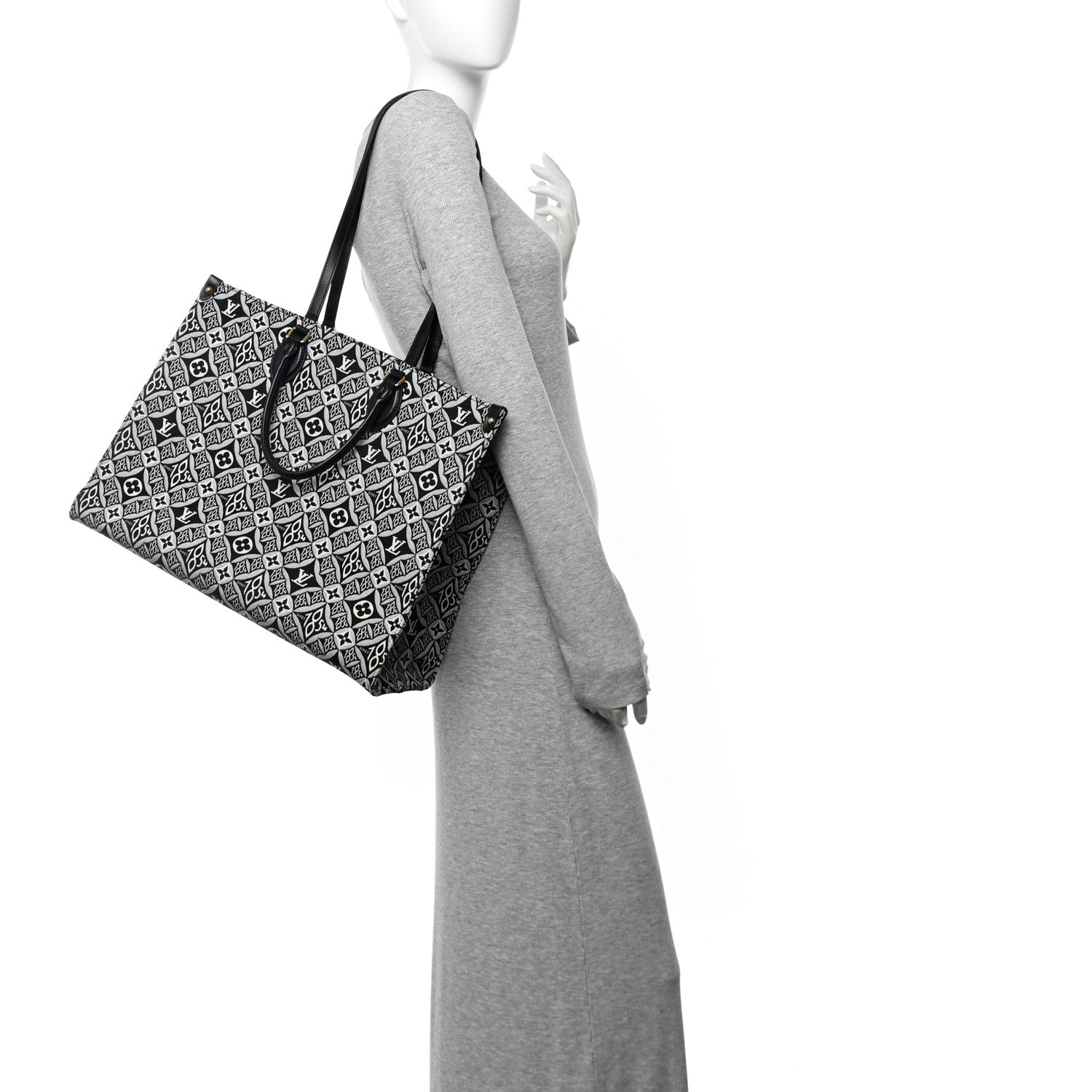 Louis Vuitton Jacquard Since 1854 Onthego GM Grey 2 of 10