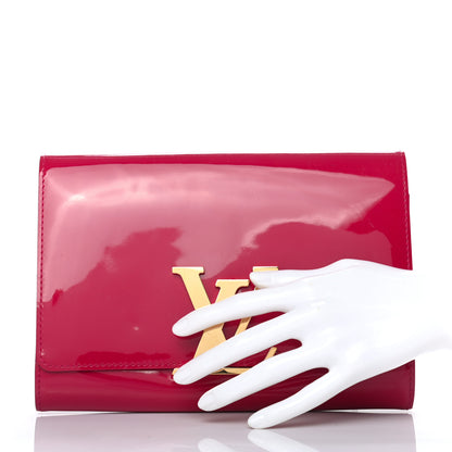 Louis Vuitton Patent Neo Sobe Louise Evening Clutch Rose Indien 2 of 6