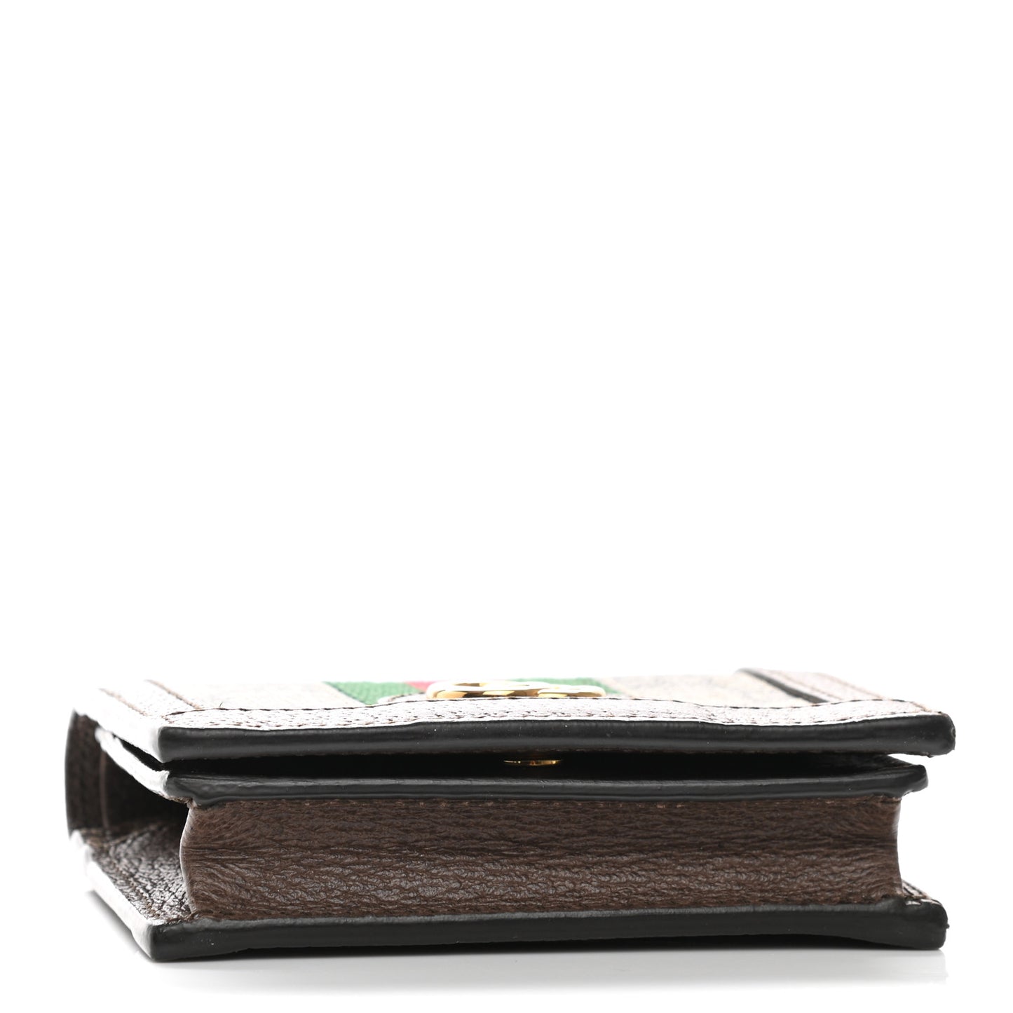 GG Supreme Monogram Web Ophidia Card Case Beige New Acero