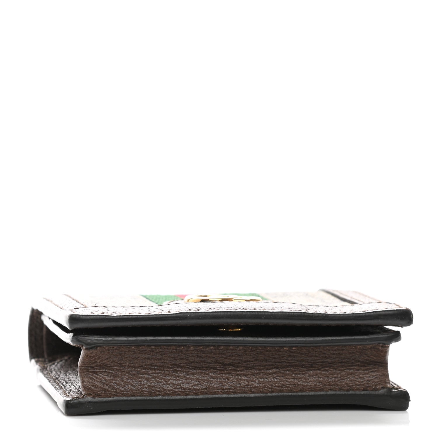 Gucci GG Supreme Monogram Web Ophidia Card Case Beige New Acero 4 of 8