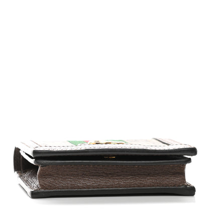 Gucci GG Supreme Monogram Web Ophidia Card Case Beige New Acero 4 of 8
