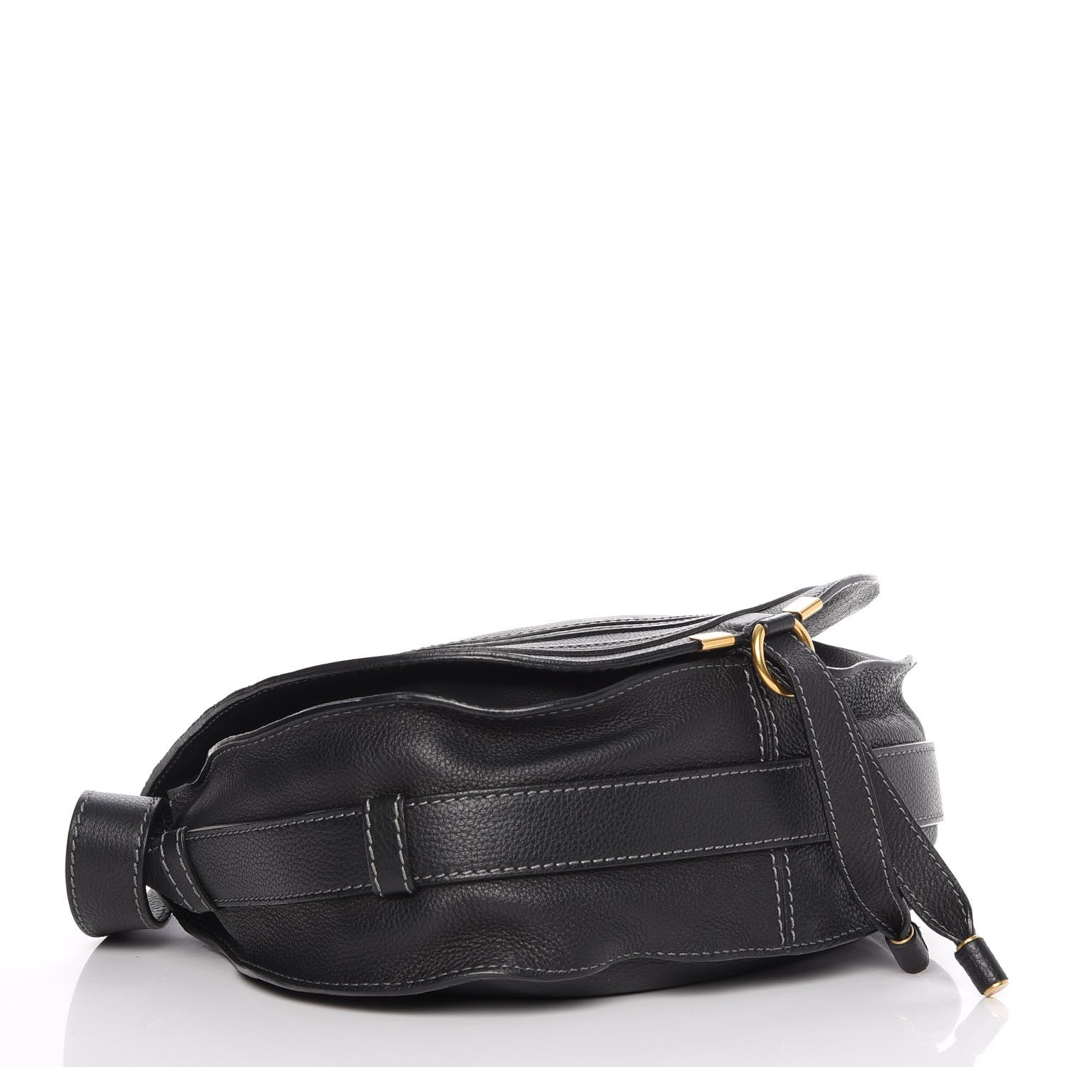 Chloe Calfskin Medium Marcie Round Crossbody Bag Black 3 of 8