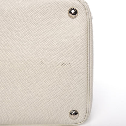 Prada Saffiano Cuir Twin Tote Talco 11 of 12