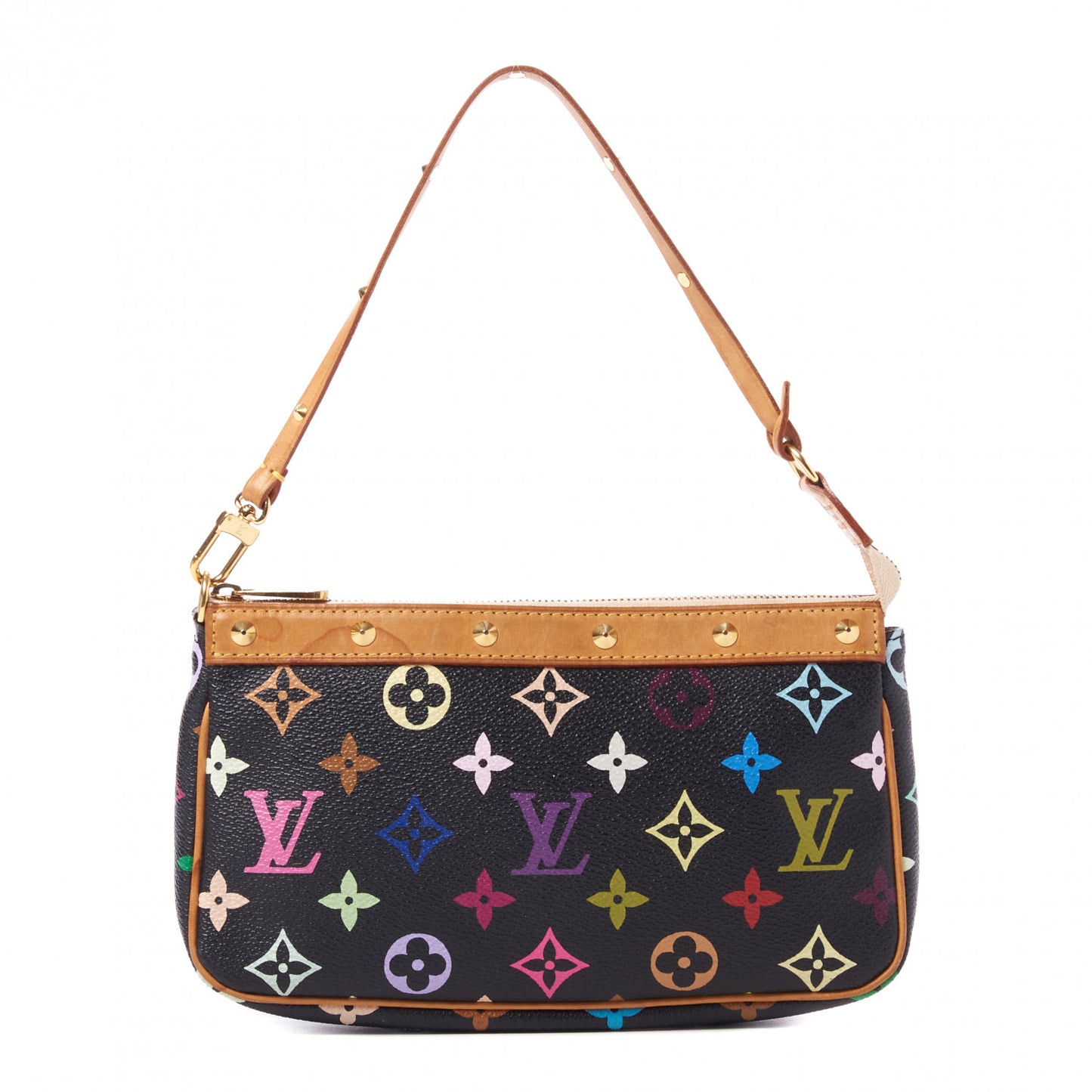 Monogram Multicolor Pochette Accessories Black