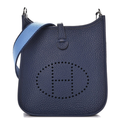 Hermes Taurillon Clemence Amazone Evelyne TPM Bleu Saphir Paradis 1 of 17