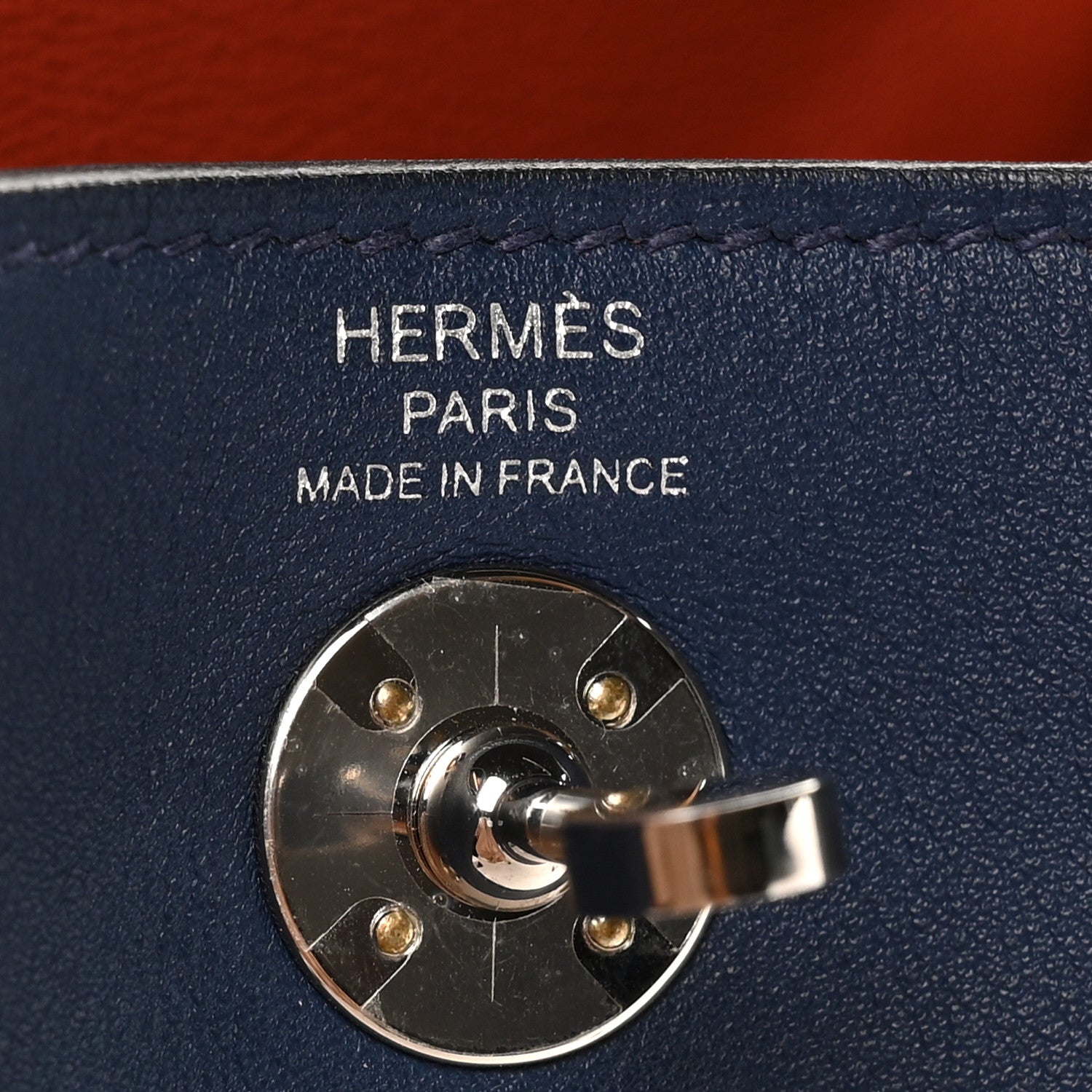 Hermes Swift Verso Mini Lindy 20 Bleu Navy Terre Battue 6 of 10